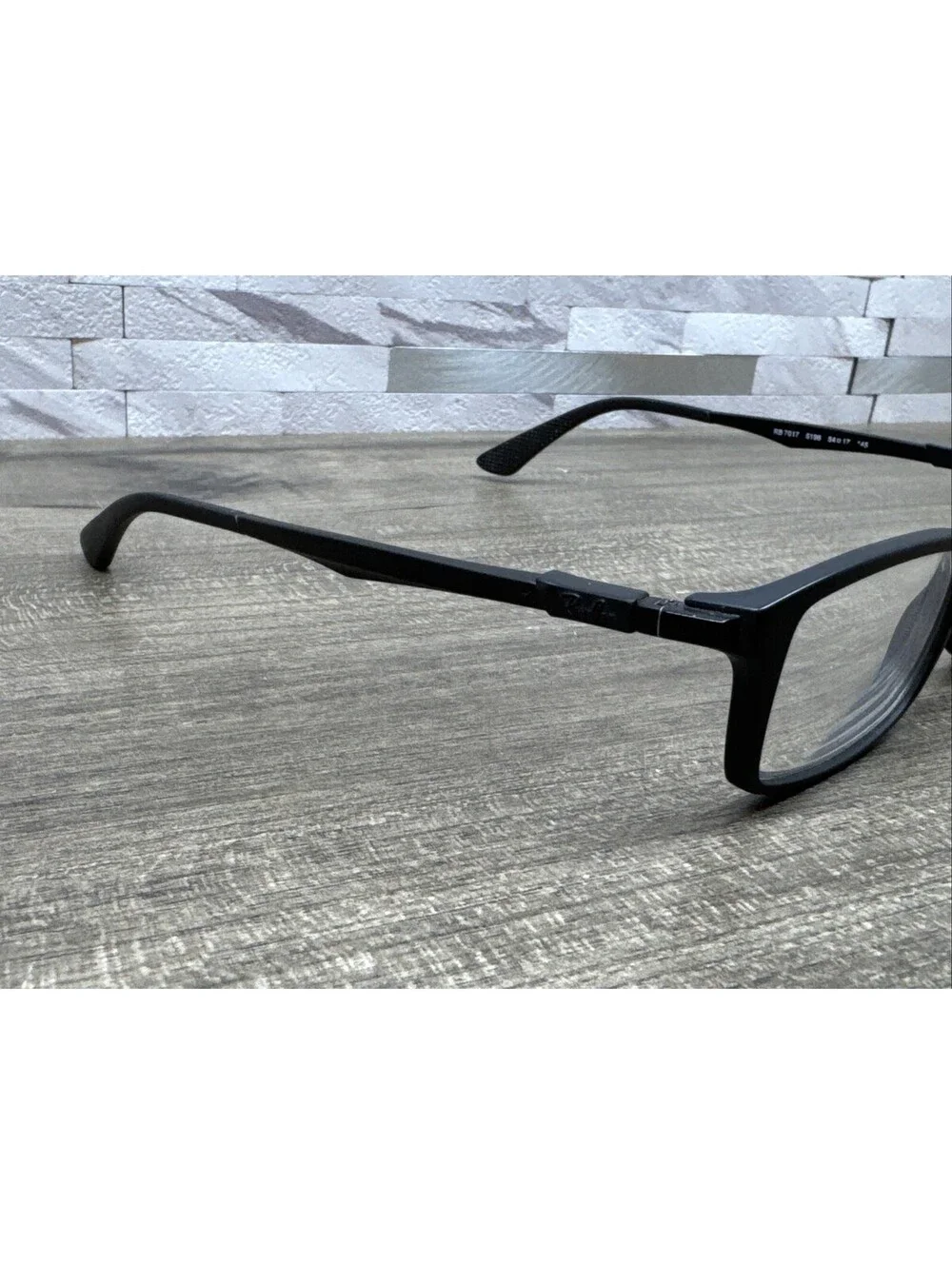 Ray-Ban RB7017 5196 Matte Black Flex Hinge Eyeglasses Frames 54[]17-145